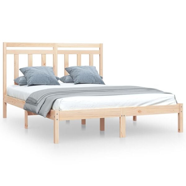 vidaXL Bedframe massief hout 150x200 cm