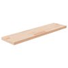 vidaXL Plank 80x20x2,5 cm onbehandeld massief eikenhout