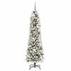 vidaXL Kunstkerstboom met 300 LED Wit 180 cm PVC en Metaal en Plastic