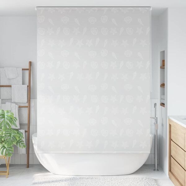 vidaXL Rolgordijn voor douche 140x240 cm zeester