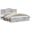 vidaXL Bedframe met hoofdeinde Beton 180 x 200 cm Massief grenenhout