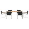 vidaXL TuinEetset 7 pcs Massief Teak Hout