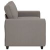 vidaXL 2-zitsbank Taupe 180x77x82 cm Stof
