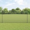 vidaXL Hek met Paal Grijs 1,5 x 50 m Staal en PVC