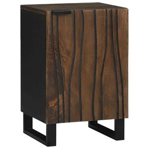 vidaXL Badkamertenk te kast met plank Walnotenhout 38 x 33,5 x 58 cm