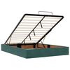 vidaXL Ottoman bed met matras 140x190cm fluweel donkergroen
