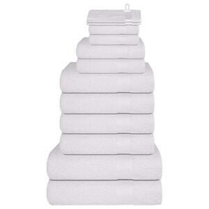 vidaXL 12-delige Handdoekenset FROGN 360 g/m&sup2; wit
