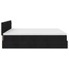 vidaXL Ottoman bed met matras en LED's 160x200cm stof zwart
