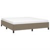 vidaXL Bedframe zonder matras stof taupe 160x200 cm