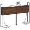 vidaXL Opberghoofdbord met Oplaadstation bruin eikenkleur 150 cm