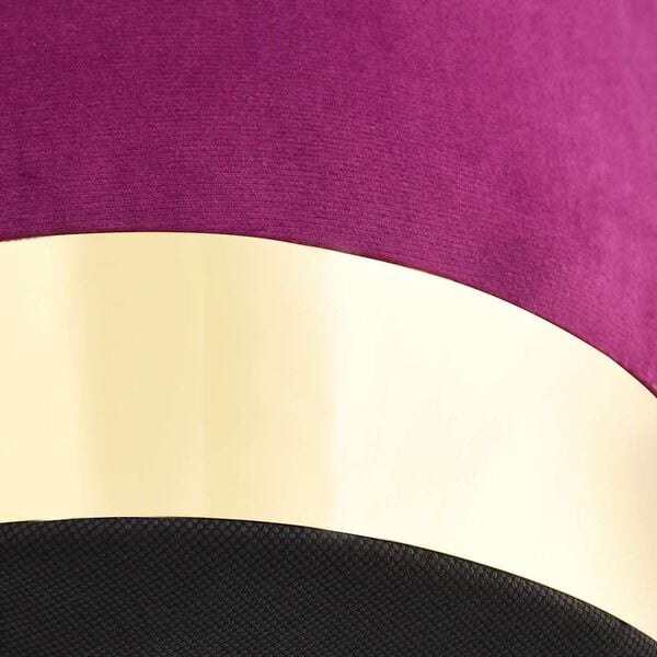 vidaXL Kruk fluweel 28 x 36 cm paars en goudkleurig