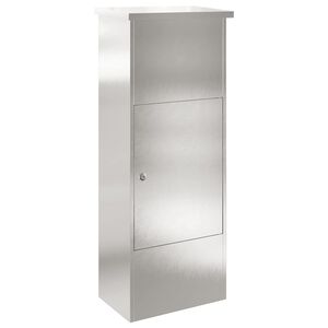 vidaXL Pakket inwerp box Zilver 44,5 x 29 x 110,5 cm Roestvrij staal