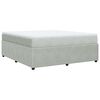 vidaXL Boxspring met matras fluweel lichtgrijs 180x200 cm