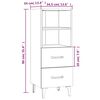 vidaXL Dressoir 34,5x34x90 cm bewerkt hout wit