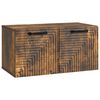 vidaXL Wandbeugel TV-kast Gerookt eiken 59,5 x 31 x 30 cm Bewerkt hout