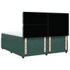 vidaXL Boxspring met matras fluweel donkergroen 200x200 cm