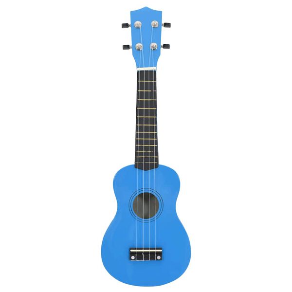 vidaXL Ukuleleset met tas voor kinderen sopraan 23'' blauw