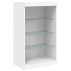 vidaXL Dressoir met LED-verlichting 60,5x37x100 cm wit