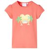 Kindershirt 140 koraalkleurig