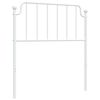 vidaXL Vervangend hoofdbord 90 cm metaal wit