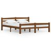 vidaXL Bedframe massief grenenhout honingbruin 160x200 cm