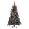 vidaXL Kunstkerstboom met 150 LED Groen 150 cm PVC en Plastic en Staal