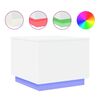 vidaXL Salontafel met LED-verlichting 50x50x40 cm wit