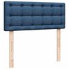 vidaXL Boxspring met matras stof blauw 120x190 cm