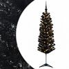 vidaXL Smalle kunstkerstboom met kerstballen 150 cm 150 LED's Warmwit
