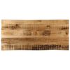 vidaXL Tafelblad met natuurlijke rand 90x40x2,5 cm massief mangohout