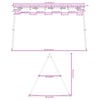 vidaXL Schommelframe voor buiten B 341 x H 185 cm