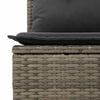 vidaXL 8-delige Loungeset met kussens poly rattan grijs