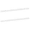 vidaXL Wandschappen 2 st 100x9x3 cm wit