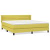 vidaXL Boxspring met matras stof groen 180x200 cm