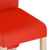 vidaXL Eetkamerstoelen 2 st kunstleer rood