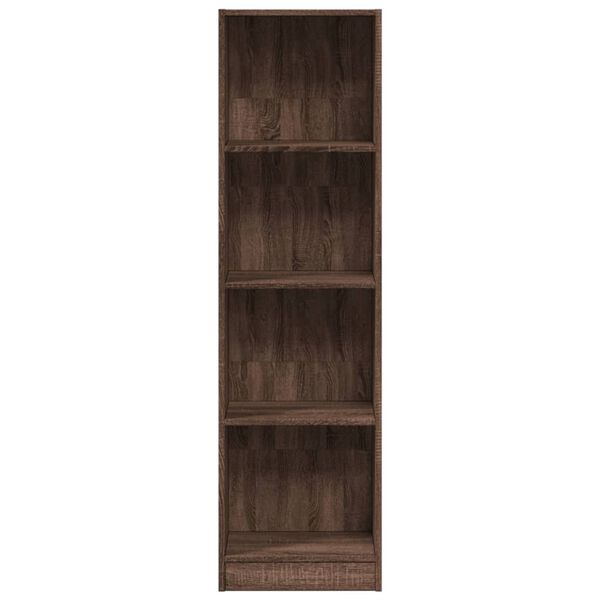 vidaXL Boekenkast 40x24x143 cm bewerkt hout bruin eikenkleurig