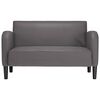 vidaXL Loveseat bank 110 cm kunstleer grijs
