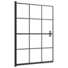 vidaXL Douchewand 100x140 cm ESG zwart