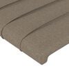 vidaXL Bedframe zonder matras stof taupe 180x200 cm