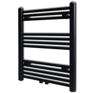 vidaXL Radiator / handdoekenrek recht 600x764 mm zwart