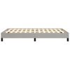 vidaXL Bedframe zonder matras 120x190 cm stof lichtgrijs