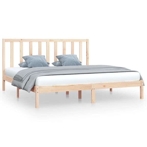 vidaXL Bedframe massief grenenhout 200x200 cm