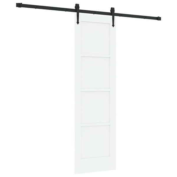 vidaXL Schuifdeur ORKDAL Wit 61 x 198,5 cm Massief grenenhout