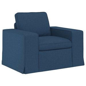vidaXL Bank Blauw 103 x 80 x 82 cm Stof