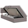 vidaXL Opbergbed met matras met hoofdeinde Taupe 90 x 200 cm fluweel
