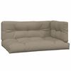 vidaXL Palletkussens 3 st stof taupe