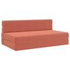 vidaXL Vouwbare Bankbed Rood-oranje 152 x 86,5 x 60 cm Stof