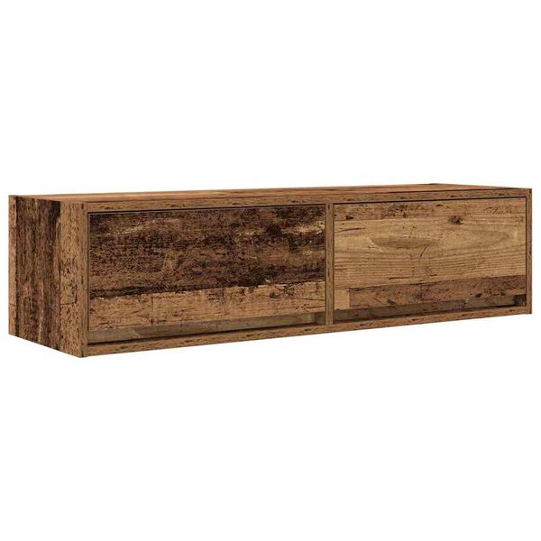 vidaXL TV-kast met lade Oud hout 100 x 31 x 25,5 cm Bewerkt hout