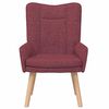 vidaXL Fauteuil Wijnrood 63 x 67 x 94 cm Stof en multiplex