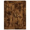 vidaXL Hoge kast 69,5x34x180 cm bewerkt hout gerookt eikenkleurig